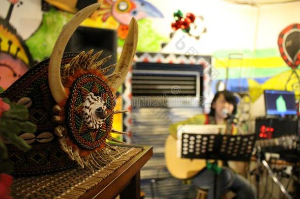 台湾人土生土长的民族音乐饭店音乐的仪器