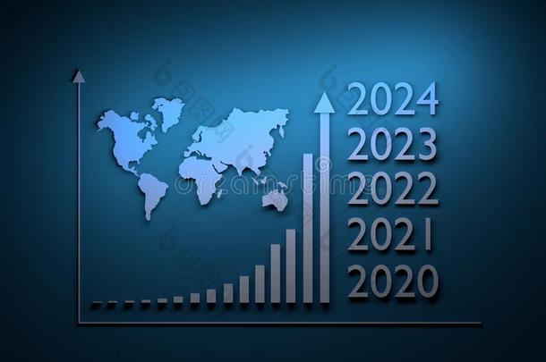 生长信息图表从2020向2024