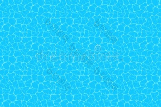 蓝色水背景.无缝的蓝色逐渐扩散的感觉模式.水水池