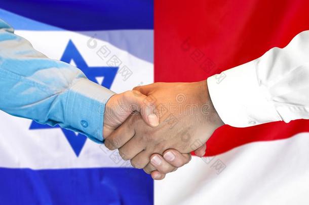 握手向以色列和M向aco<strong>旗背景</strong>