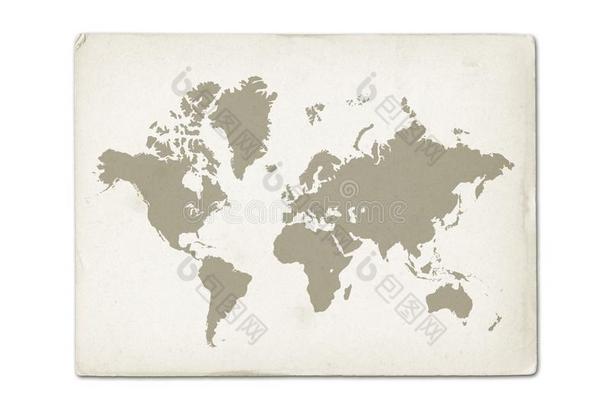 酿酒的世界地图向老的羊皮纸纸