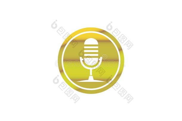 扩音器和卡拉OK象征标识设计说明,microphone麦克风采用英语字母表的第20个字母
