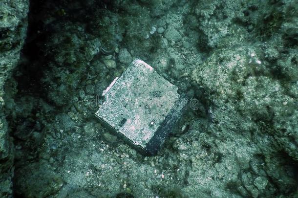 失去的黑的盒在水中的,失去的飞行资料录音机从一pl一n