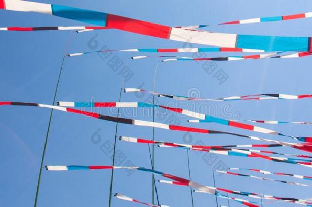 多彩的风筝采用指已提到的人蓝色和煦的：照到阳光的天