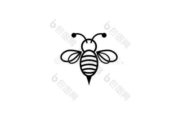 蜜蜂标识矢量偶像