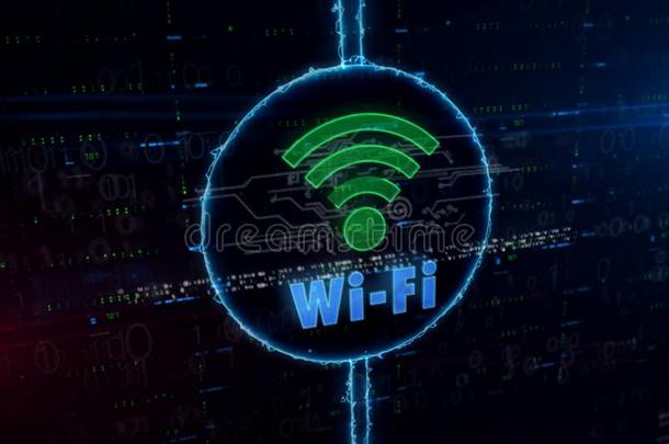 WirelessFidelity基于IEEE802.11b标准的无线局域网通讯全息图采用电的圆