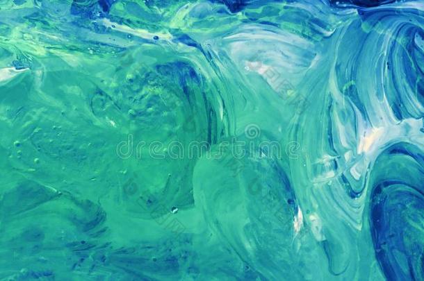 抽象的氖液体绿<strong>松石</strong>背景.蓝色和蔚蓝颜色