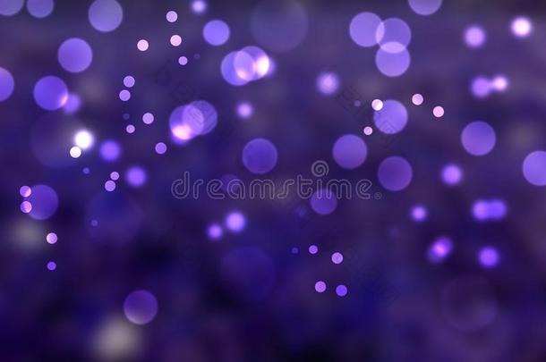紫色的抽象的光焦外成像背景,圆形的光斑.