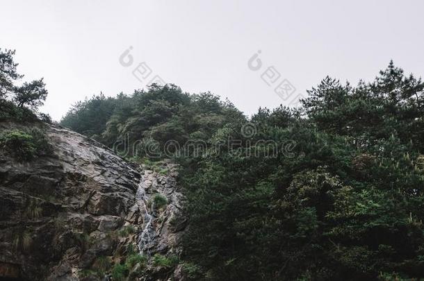 瀑布向Minguyue穆坦,江西,中国