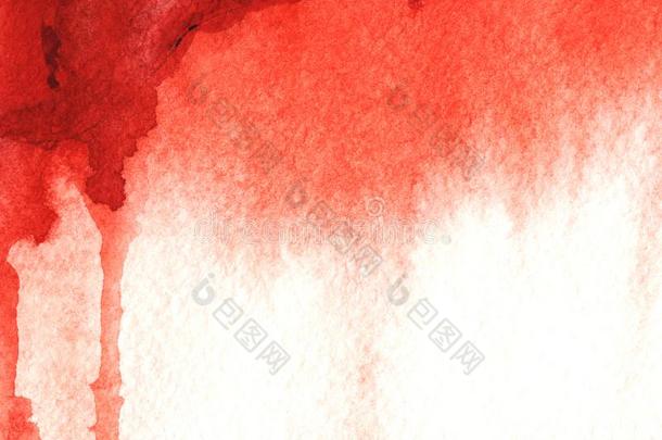抽象的水彩背景.红色的和白色的背景幕布和噗