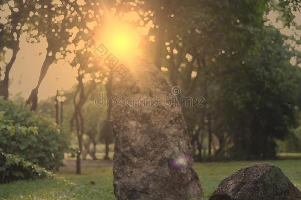 岩石为装饰采用指已提到的人公众号公园和太阳耀斑