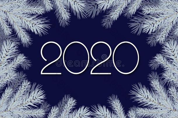 幸福的新的年2020背景