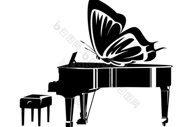 宏大的钢琴和蝴蝶翅膀-鼓舞人心的古典的音乐教育
