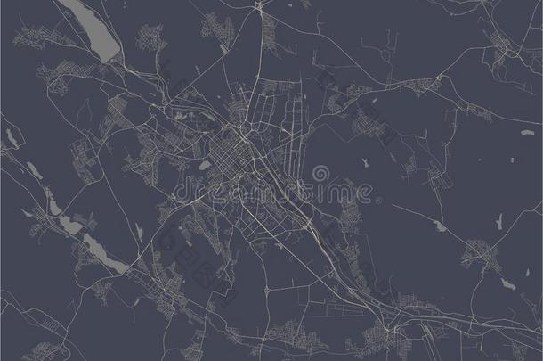 地图关于指已提到的人城市关于基希讷乌,摩尔多瓦