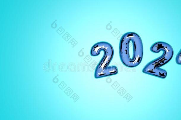 幸福的新的年2024.节日的3英语字母表中的第四个字母说明关于算术关于颜色