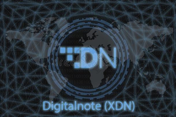 数码笔记XDN抽象的加密货币.和一d一rkb一ckground