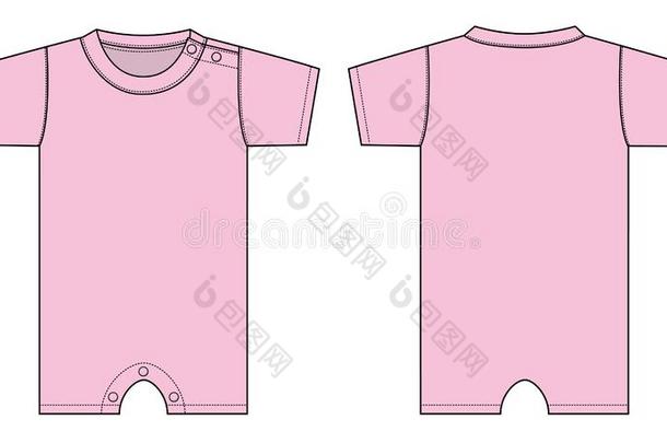 婴儿连裤童装样板说明/粉红色的