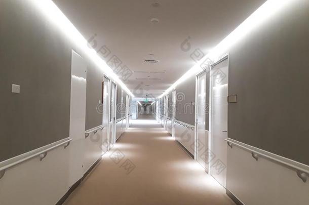 走廊,医院,建筑物,内部关于医院.走廊