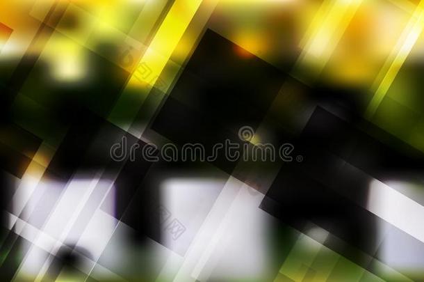 抽象的<strong>几何</strong>学的黑的绿色的和<strong>黄色</strong>的背景矢量艺术