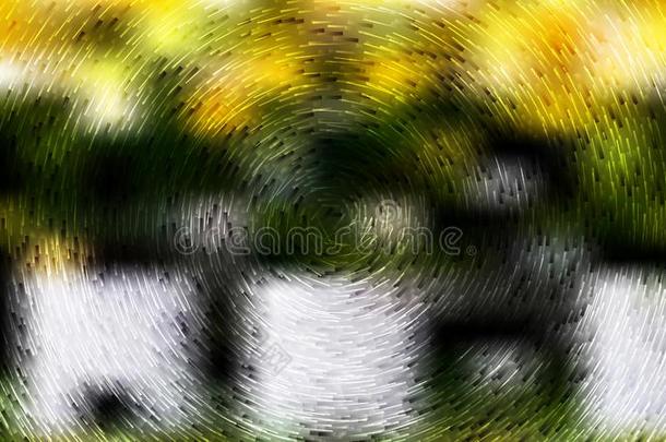 抽象的黑的绿色的和黄色的质地背景影像