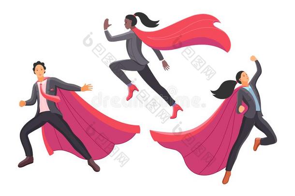 放置商人和女超人超级英雄action跑步飞行