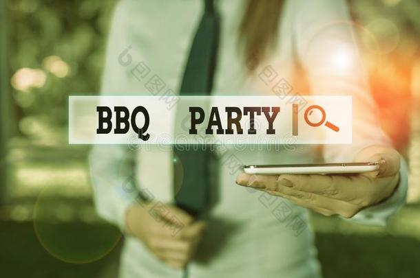 文字笔记展映barbecue吃烤烧肉的野餐社交聚会.商业照片展示通常情况下