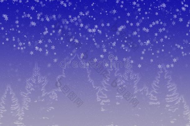 冬明<strong>信片</strong>圣诞节明<strong>信片</strong>和圣诞节树和雪