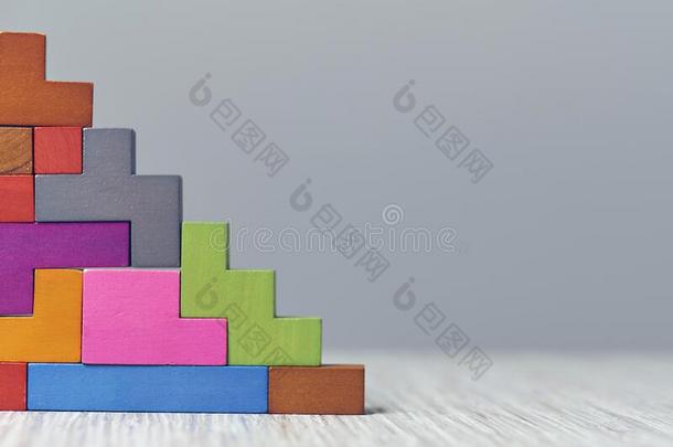 楼梯木制的立方形的东西.商业发展观念.观念关于