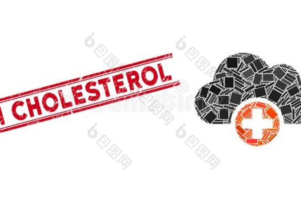 云医学马赛克和悲痛高的胆固醇水印winter冬天