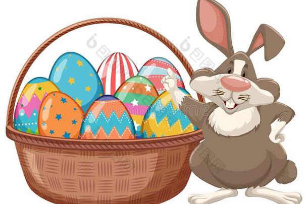 <strong>海报设计</strong>为复活节和复活节兔子和卵