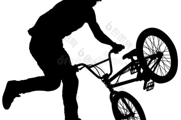 bicyclemotorcross<strong>双</strong>轮摩托车越野赛跳自由式戏法,bicyclemotorcross<strong>双</strong>轮摩托车越野赛黑的轮廓.