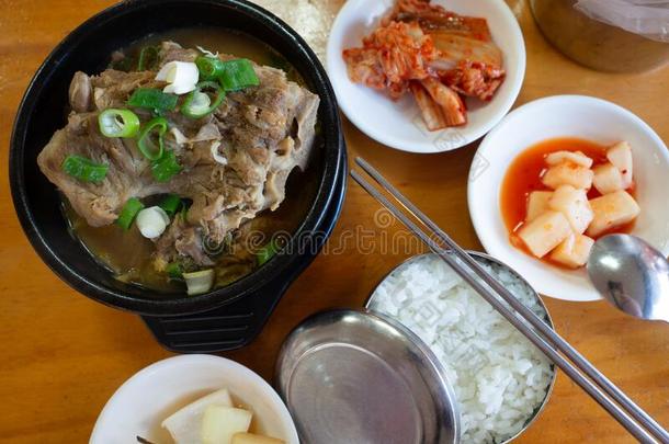 加尔比塘,牛肉,肉,<strong>骨</strong>头,短的肋<strong>骨汤</strong>,健康状况食物.一韩国