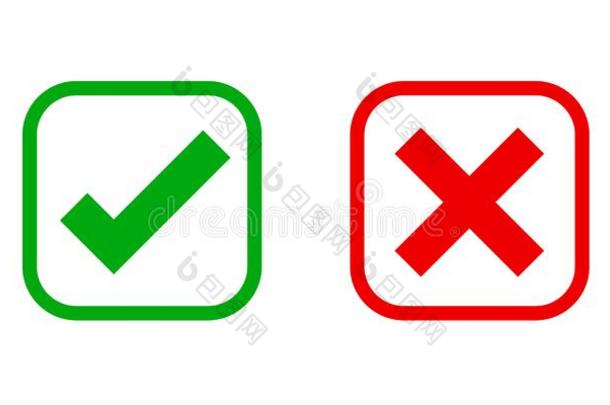 选择目录和字母x或确认和拒绝正方形偶像按钮平的f或