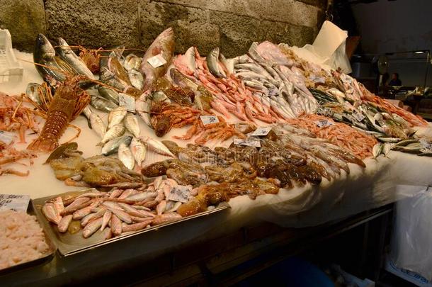 生产在C在ania鱼交易,西西里岛,意大利