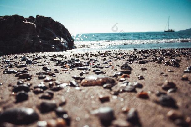 天堂海滩和鹅卵石