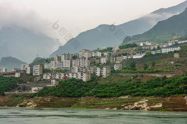 房屋关于香溪村一起扬子江河西陵山峡,湘西