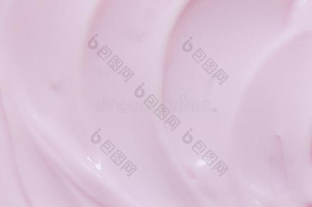 乳霜,粉红色的和白色的背景