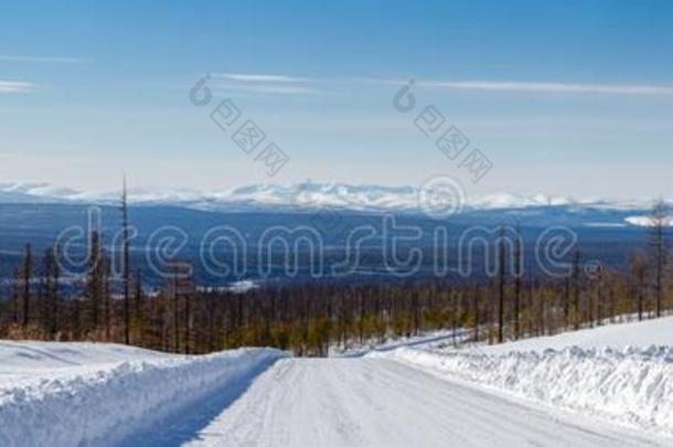 冬风景采用南方YakutAutonomousSovietSocialistRepublic前苏联雅库特社会主义自治共和国,俄罗斯