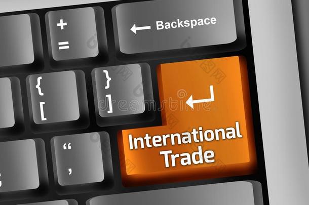 键盘说明国际的贸易