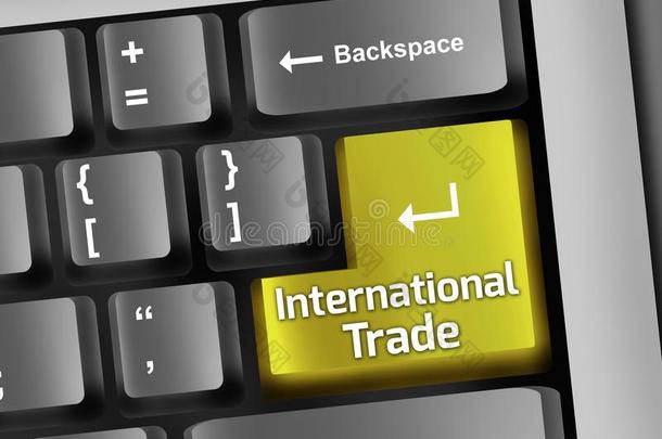 键盘说明国际的贸易