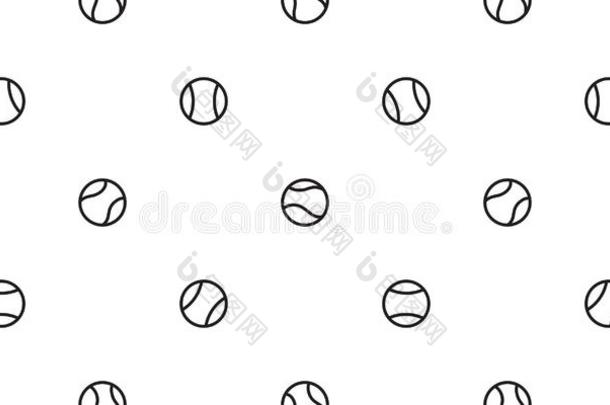 棒球无缝的模式矢量网球球背景墙纸