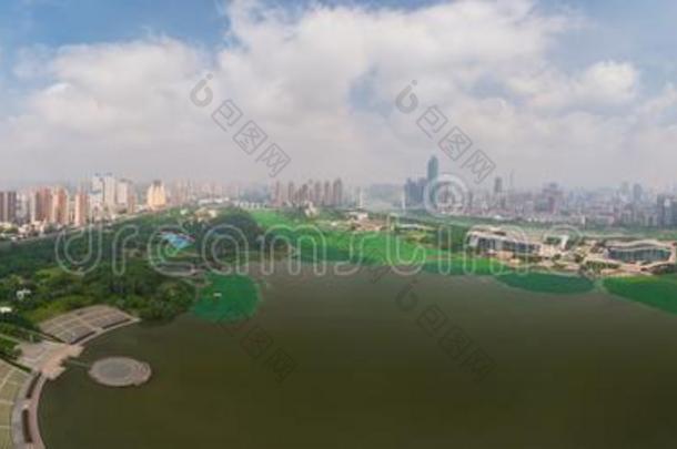 武汉城市空气的摄影风景采用夏