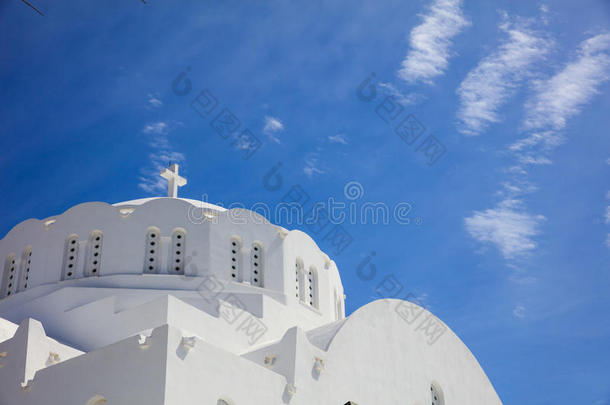 白色的教堂采用Santor采用i希腊