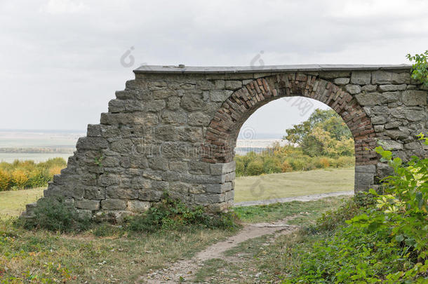 毁灭的皮迪希蒂城堡采用西方的Ukra采用e.