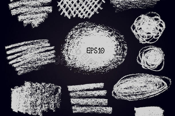 粉笔质地设计原理.放置关于矢量粉笔台词,条纹