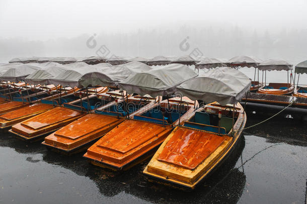 中国,杭州,小船向指已提到的人西湖.