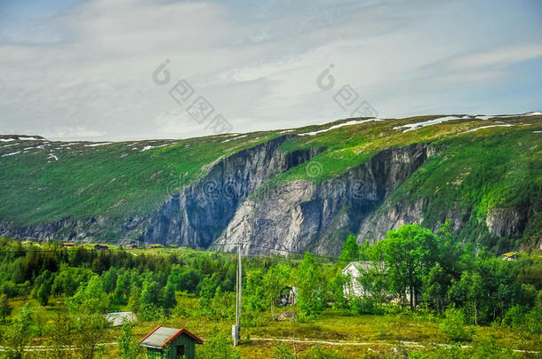 美丽的<strong>风景</strong>和<strong>风景</strong>关于挪威,绿色的<strong>风景</strong>关于小山