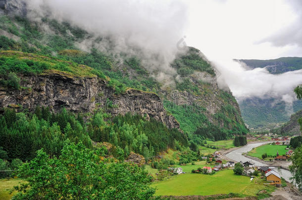 美丽的<strong>风景</strong>和<strong>风景</strong>看法关于挪威,绿色的<strong>风景</strong>关于