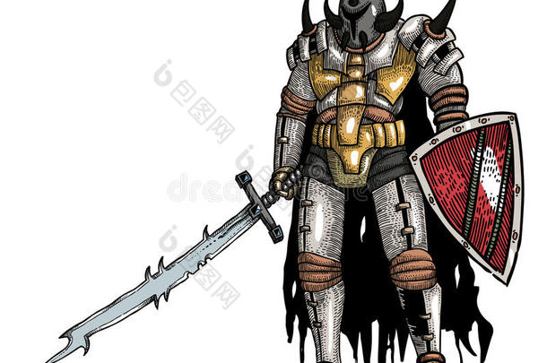 漫画影像关于武士和剑