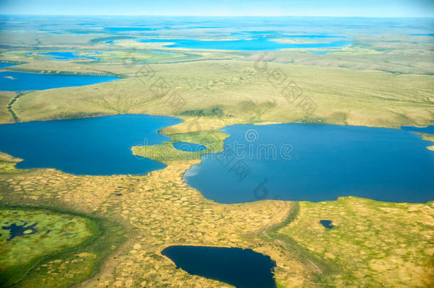 空气的看法向北方YakutAutonomousSovietSocialistRepublic前苏联雅库特社会主义自治共和国风景